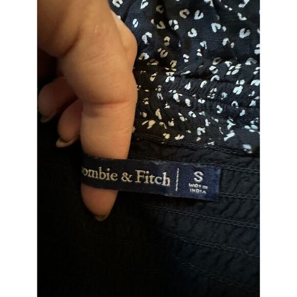 Abercrombie & Fitch Navy and White Polka Dot Jumpsuit Size Small - Picture 4 of 4